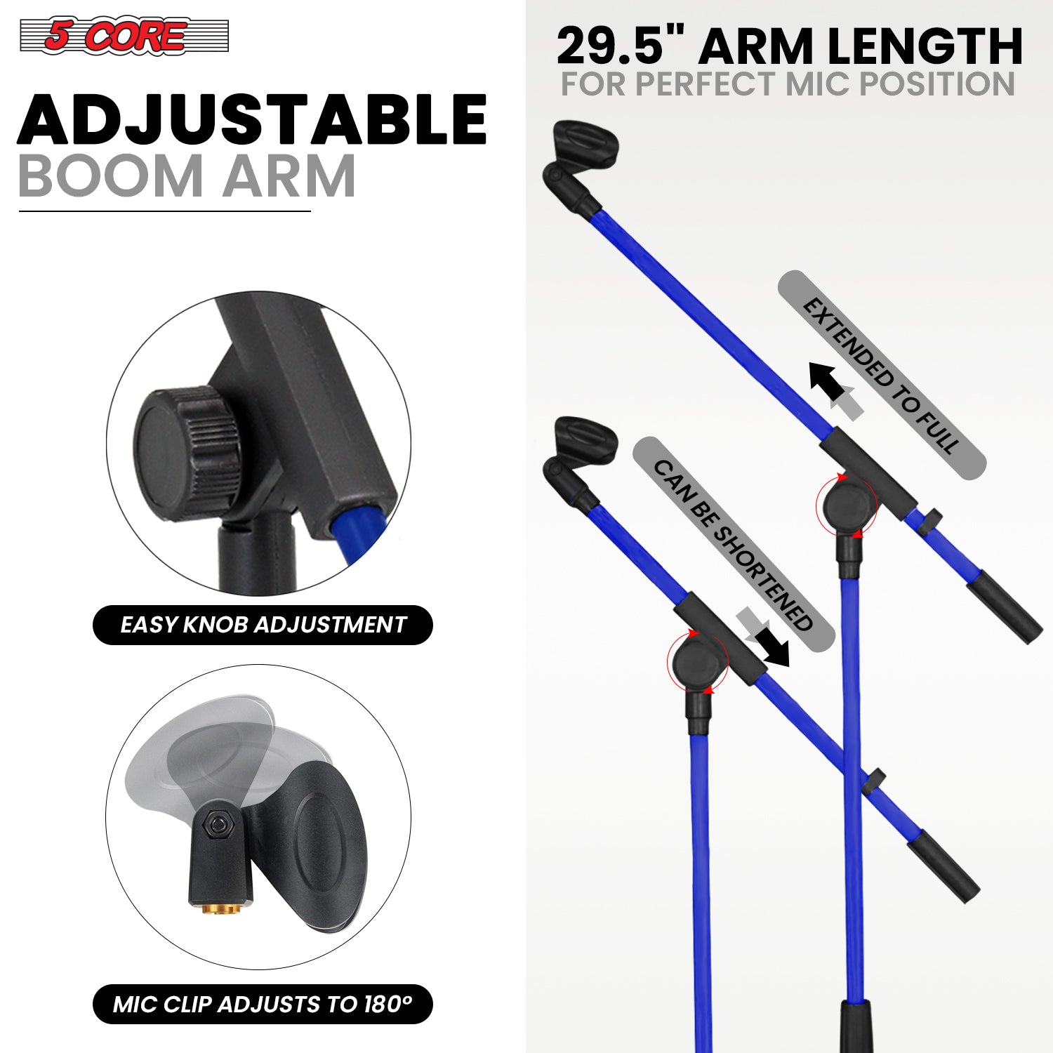 حامل ميكروفون ثلاثي القوائم بخ - مراجعة Microphone Stand Boom Arm Floor وسعره