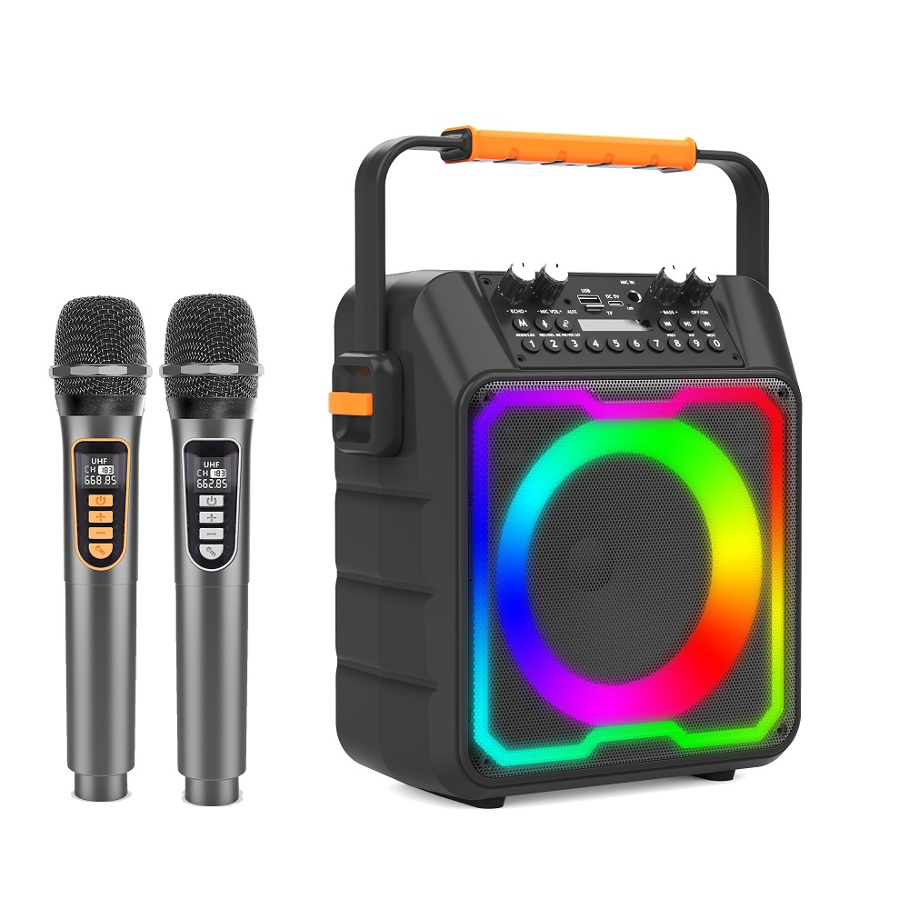 أعلى بيع جديد AMZ مكبر صوت لجه - مراجعة Karaoke Machine Portable With 2 Mic وسعره
