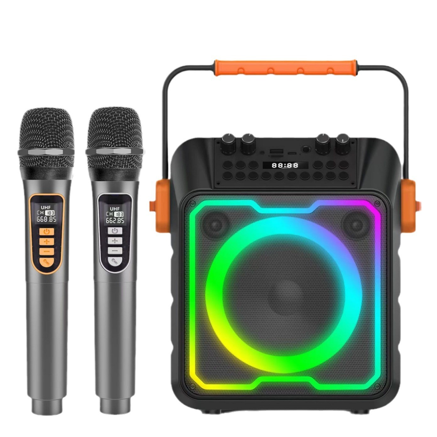 أعلى بيع جديد AMZ مكبر صوت لجه - مراجعة Karaoke Machine Portable With 2 Mic وسعره