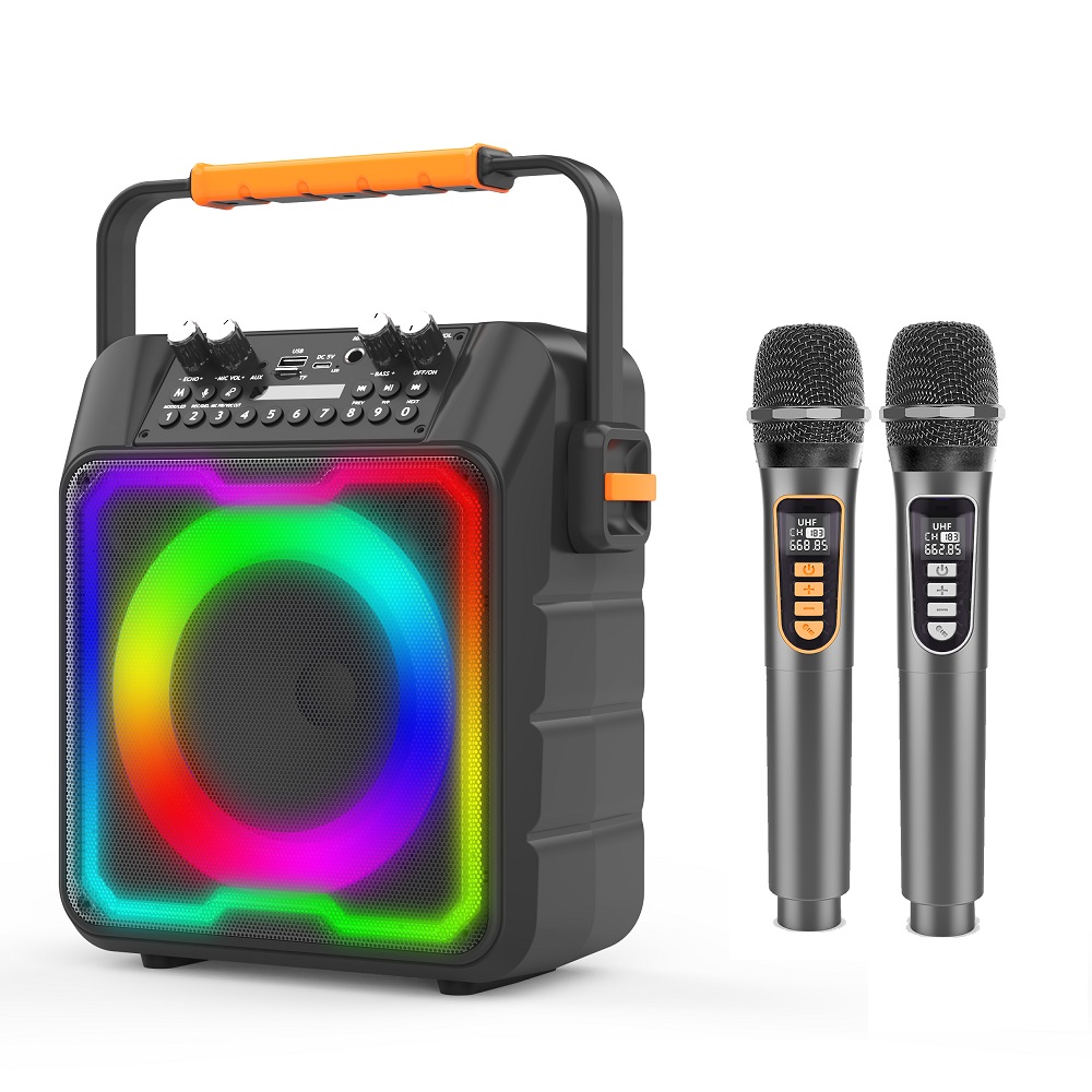 أعلى بيع جديد AMZ مكبر صوت لجه - مراجعة Karaoke Machine Portable With 2 Mic وسعره