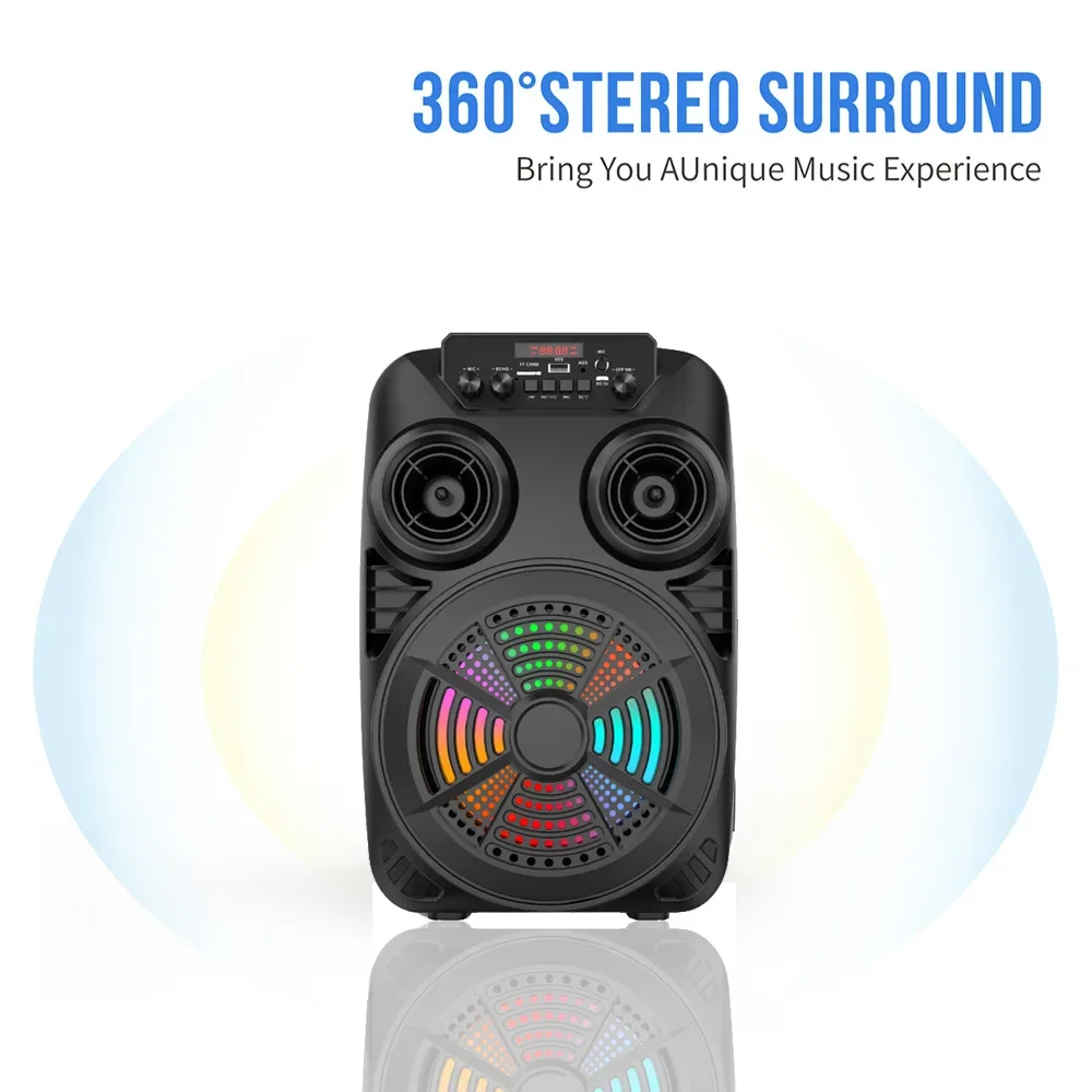 مكبرات صوت بخاصية البلوتوث عال - مراجعة Karaoke Speaker System 100W Rgb وسعره
