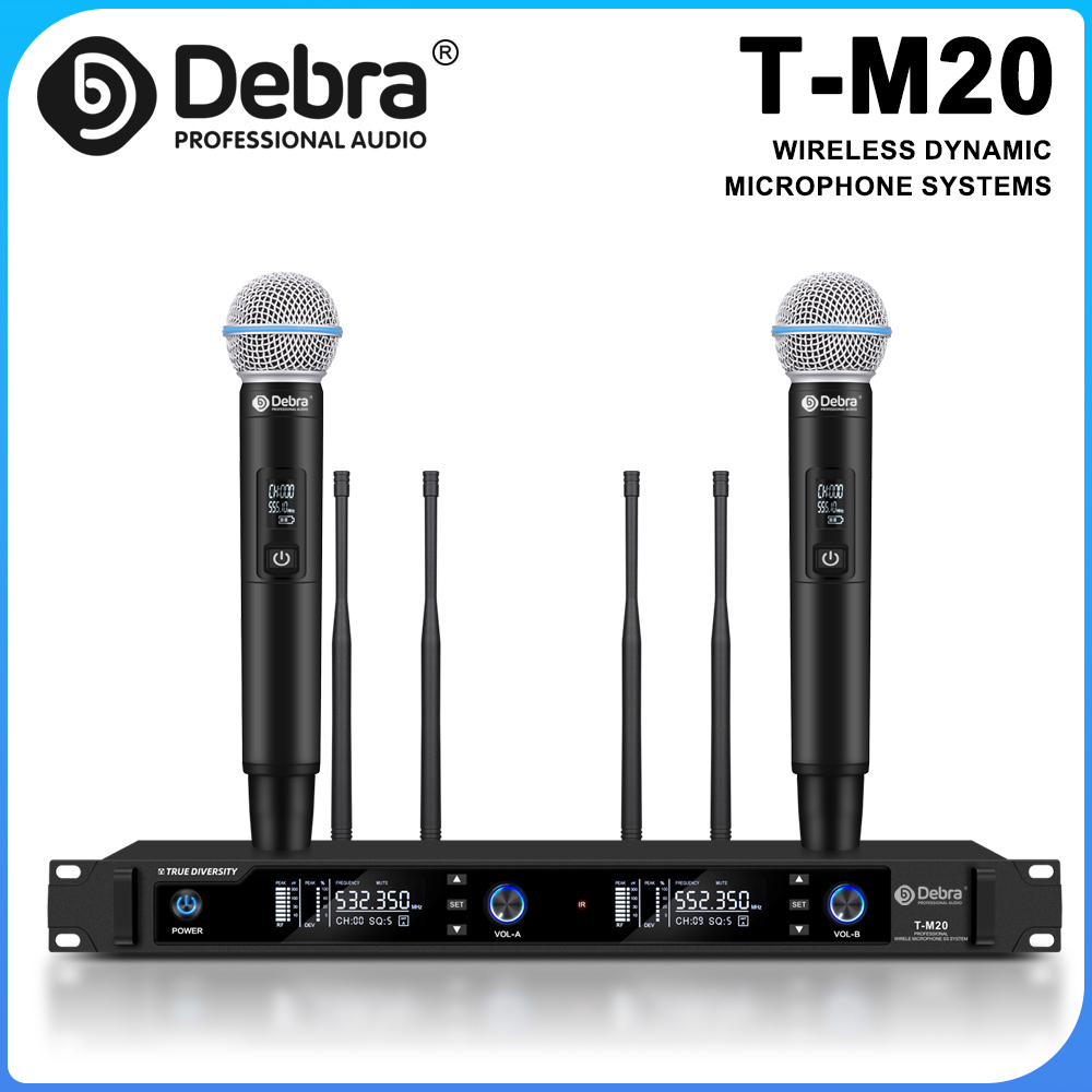 نظام ميكروفون لاسلكي محمول بال - مراجعة Uhf Wireless Microphone System Dual Channel وسعره