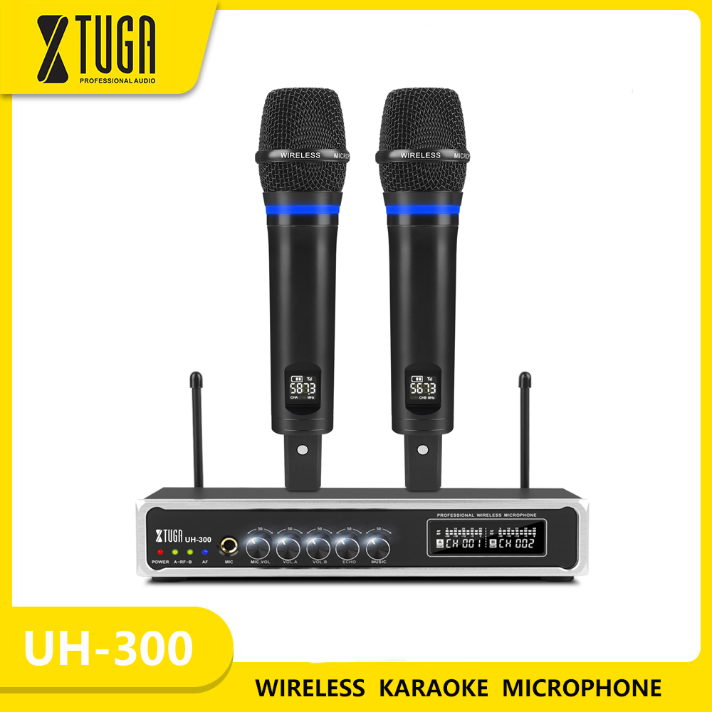 XTUGA UH300 UHF المهنية اللاسل - مراجعة Bluetooth Karaoke Microphone Handheld وسعره