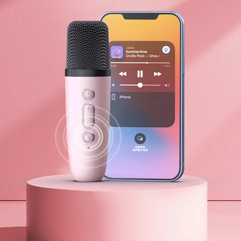 مكبر صوت بلوتوث صغير لاسلكي مع - مراجعة Bluetooth Karaoke Microphone Handheld وسعره