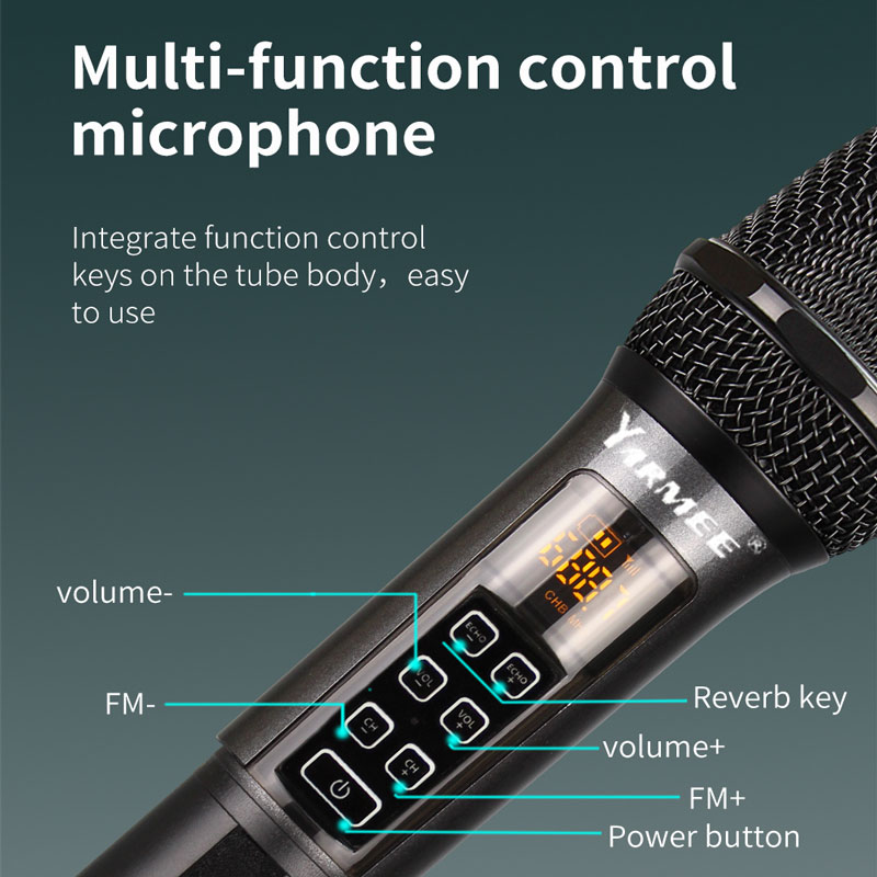 YARMEE ميكروفون لاسلكي احترافي - مراجعة Rechargeable Wireless Mic Lithium Battery وسعره