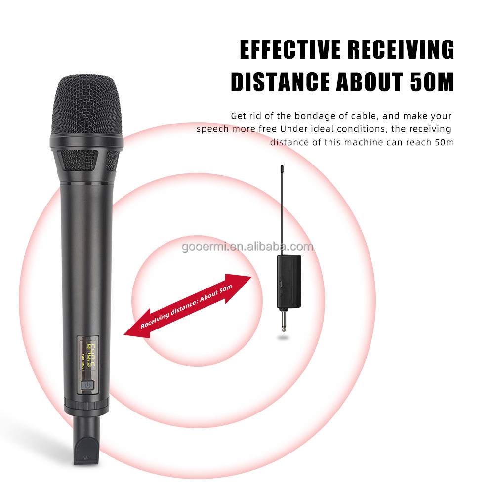 نظام ميكروفون لاسلكي محمول UHF - مراجعة Uhf Wireless Microphone System Dual Channel وسعره