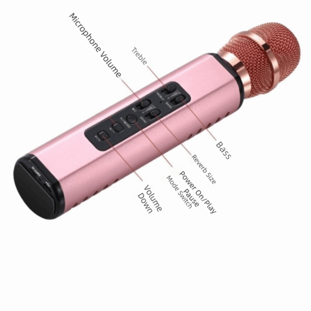 ميكروفون كاريوكي محمول، ميكروف - مراجعة Bluetooth Karaoke Microphone Handheld وسعره