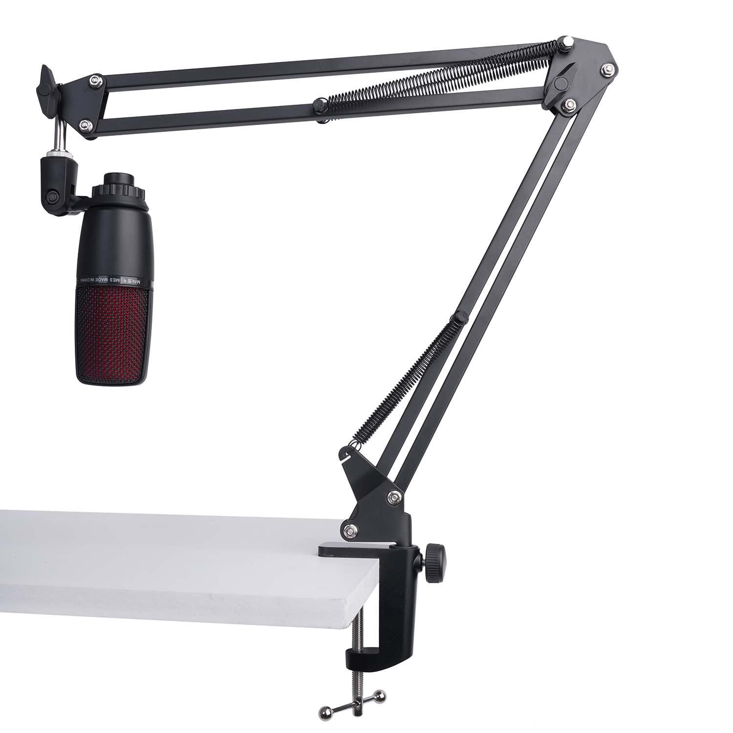 حامل ميكروفون تسجيل قابل للتمد - مراجعة Microphone Shock Mount Universal وسعره